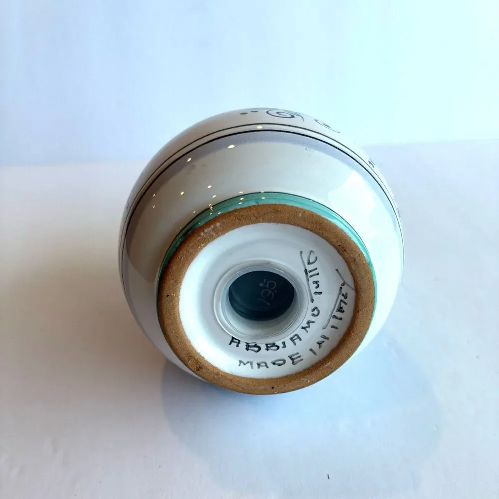 Vintage Italian Raffaellesca Ceramic Cheese Shaker, Hand Painted
